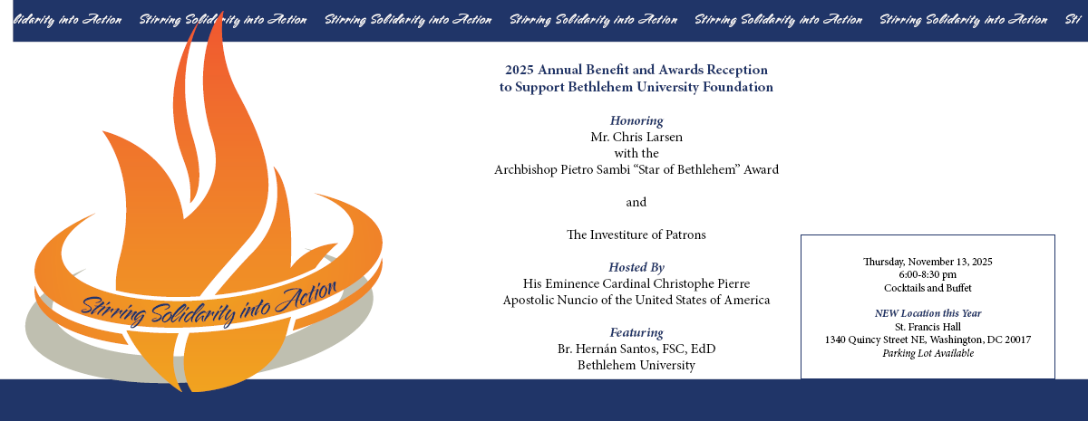 2025 Annual Benefit and Awards Reception to Support Bethlehem University Foundation